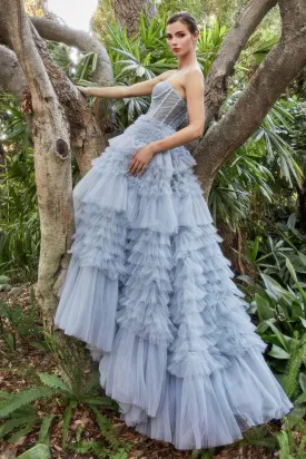 A1017 CORSET PRINCESSA TULLE BALL GOWN