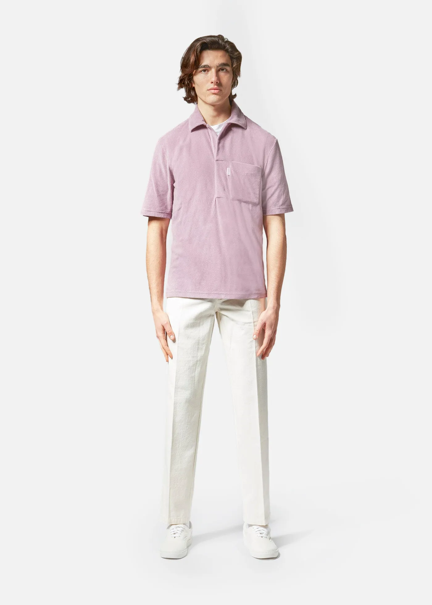 AADEO COTTON - TERRY POLOSHIRT