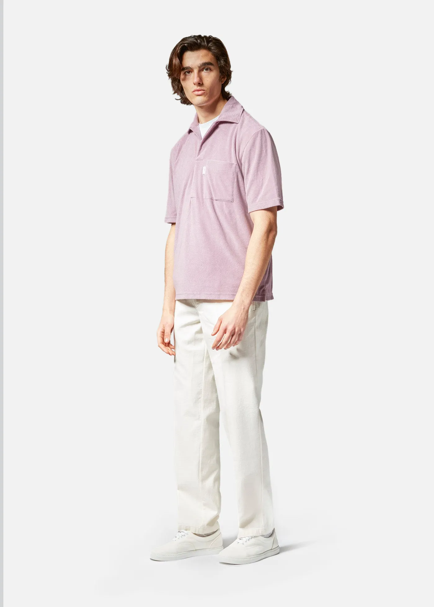 AADEO COTTON - TERRY POLOSHIRT