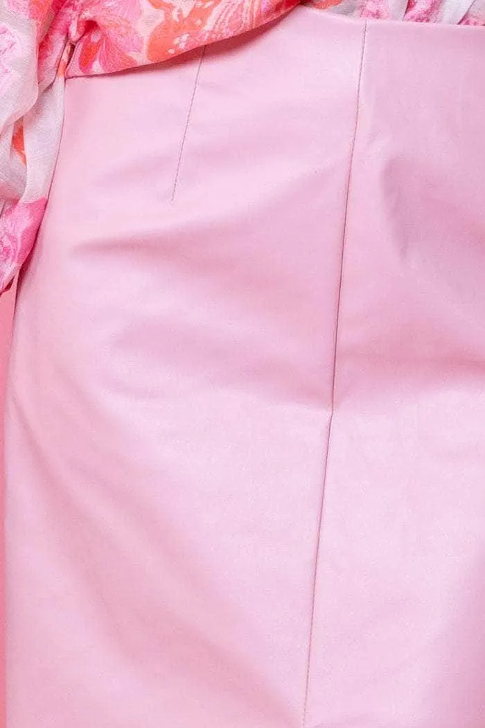Alana Long Pencil Skirt Baby Pink