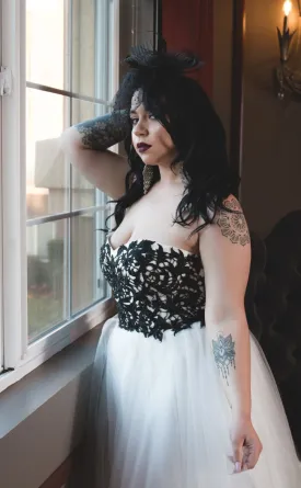 Art Deco Sweetheart Bodice Ball Gown