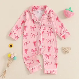 Baby Girl Strawberry & Bow Pyjamas