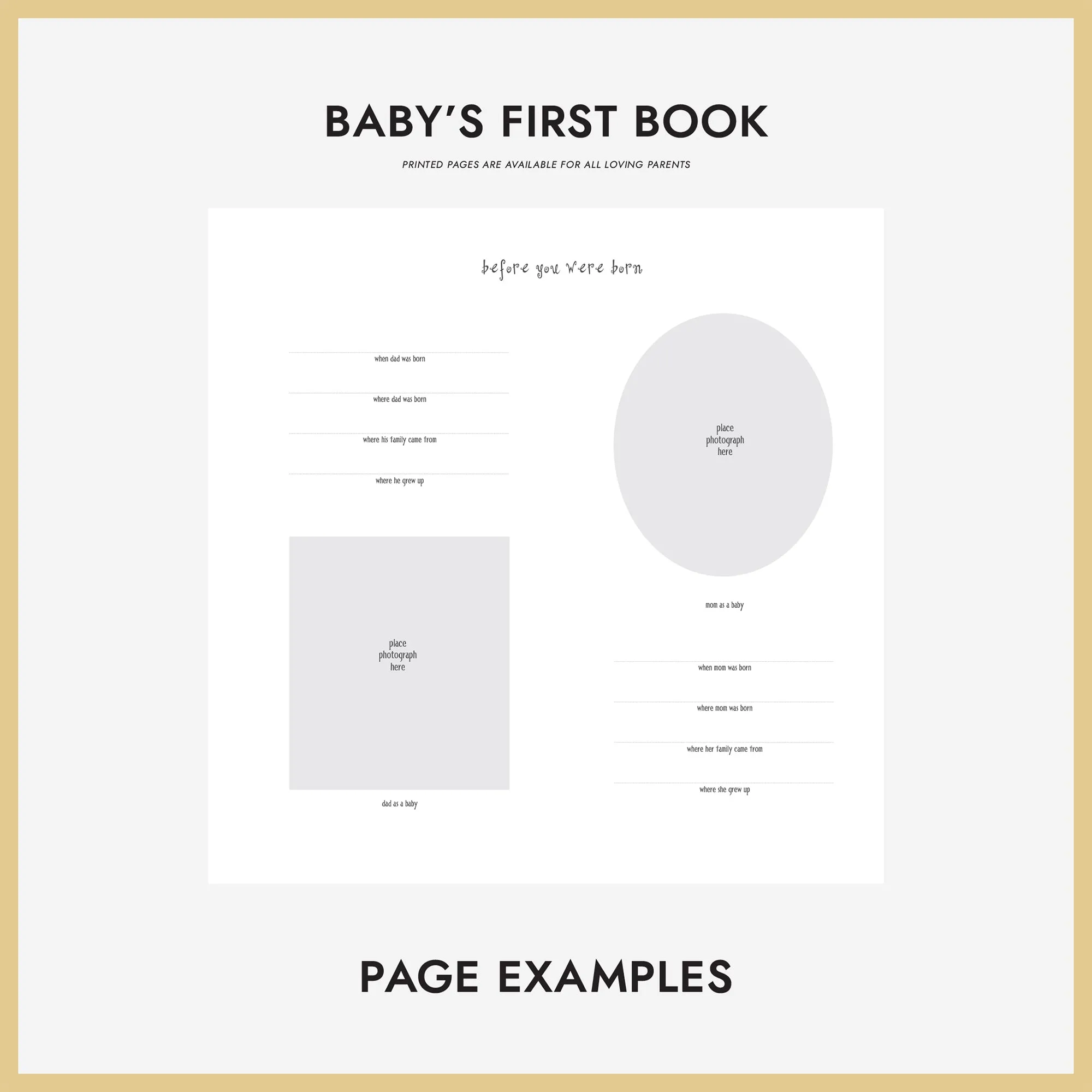 Baby's First Book | Cover: Misty Blue Silk | Available Personalized