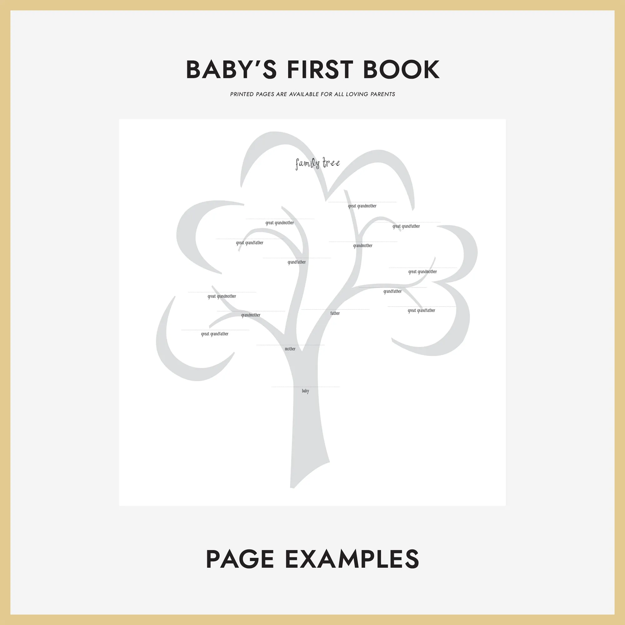 Baby's First Book | Cover: Misty Blue Silk | Available Personalized