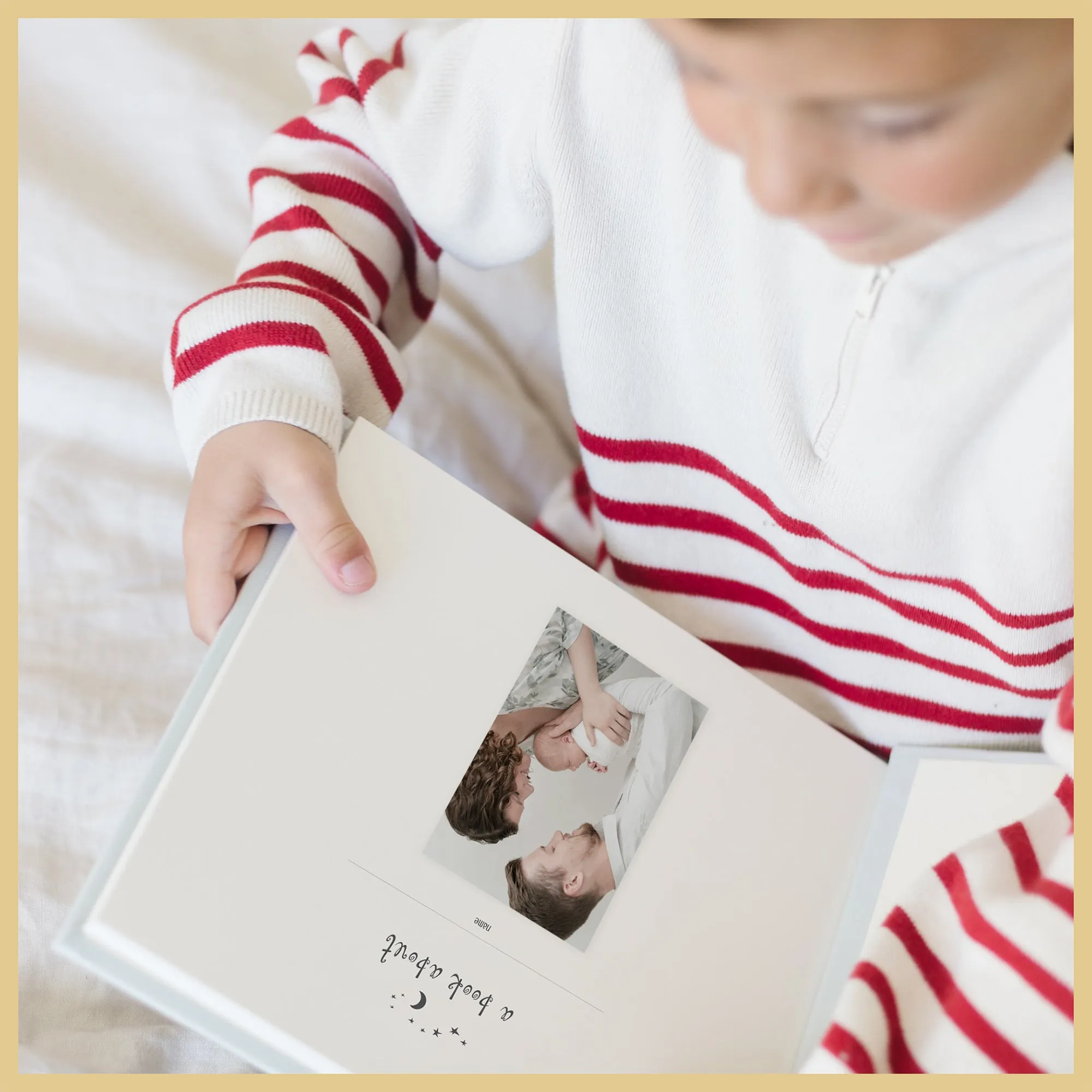 Baby's First Book | Cover: Misty Blue Silk | Available Personalized