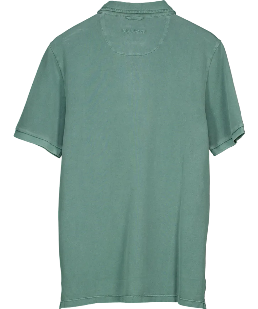 Beaufort & Blake Green 100% Cotton Washed Polo Shirt UK M