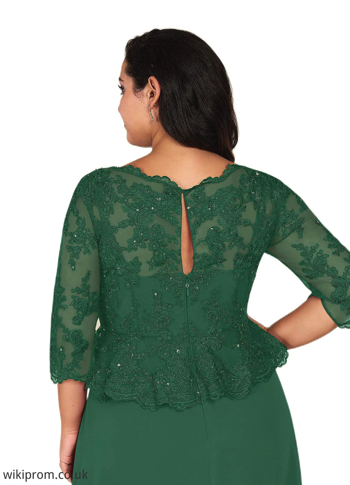 Brooklyn A-Line Sequins Lace Floor-Length Dress SWKP0019891