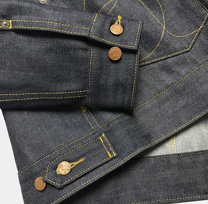 BZEN M.3390-WAYLON REGULAR FIT 2 POCKET DENIM JACKET-12oz-RAW INDIGO