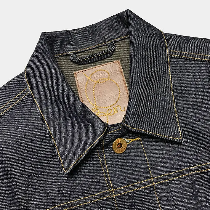 BZEN M.3390-WAYLON REGULAR FIT 2 POCKET DENIM JACKET-12oz-RAW INDIGO