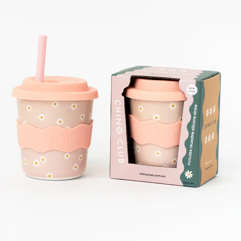 Chino Cup - NEW Kids 8oz - Pink Daisy