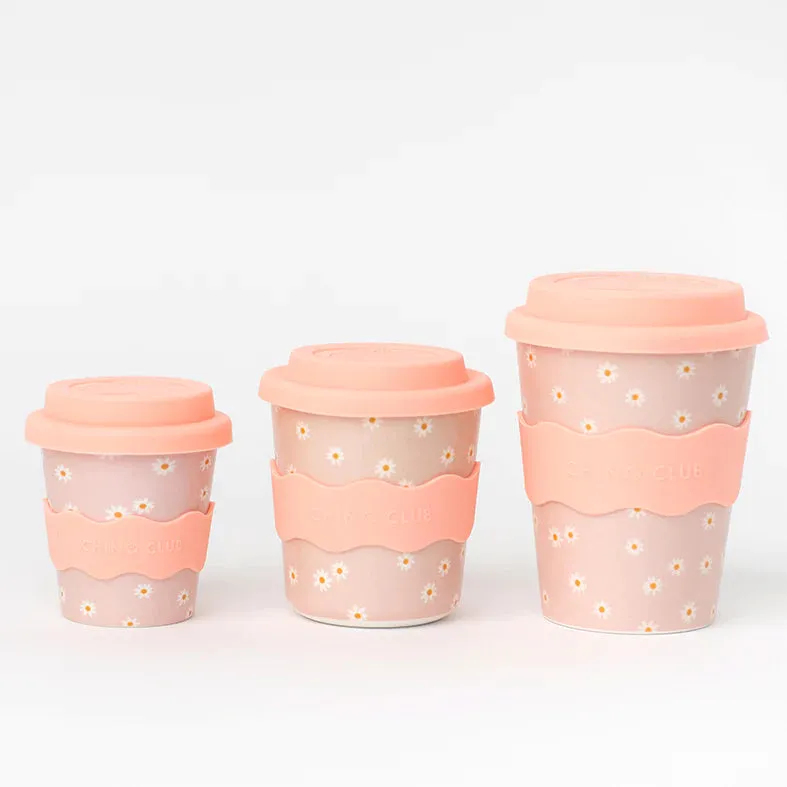 Chino Cup - NEW Kids 8oz - Pink Daisy