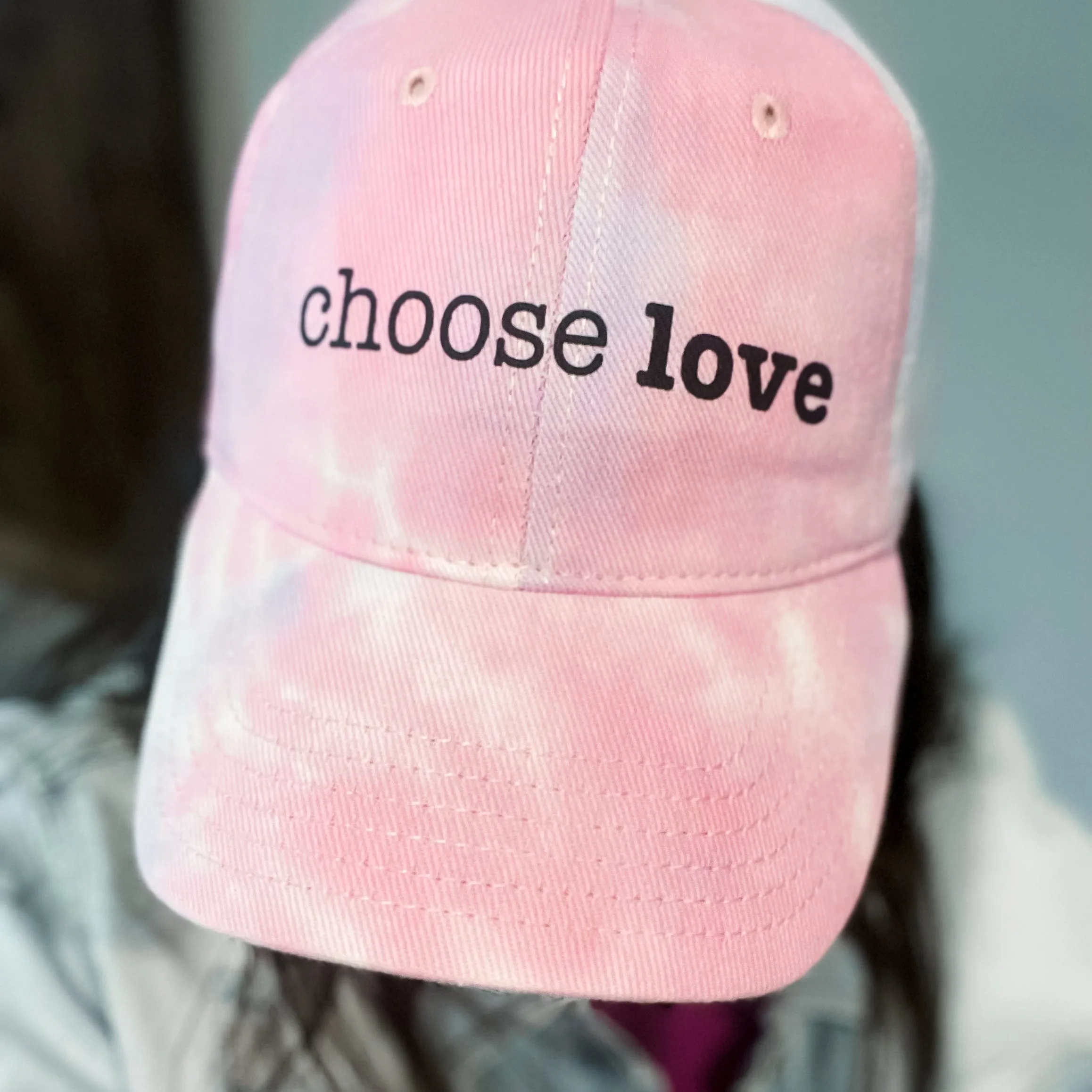 Choose Love Tie Dyed Dad Cap