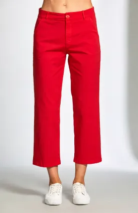 Cotton Chino - Red