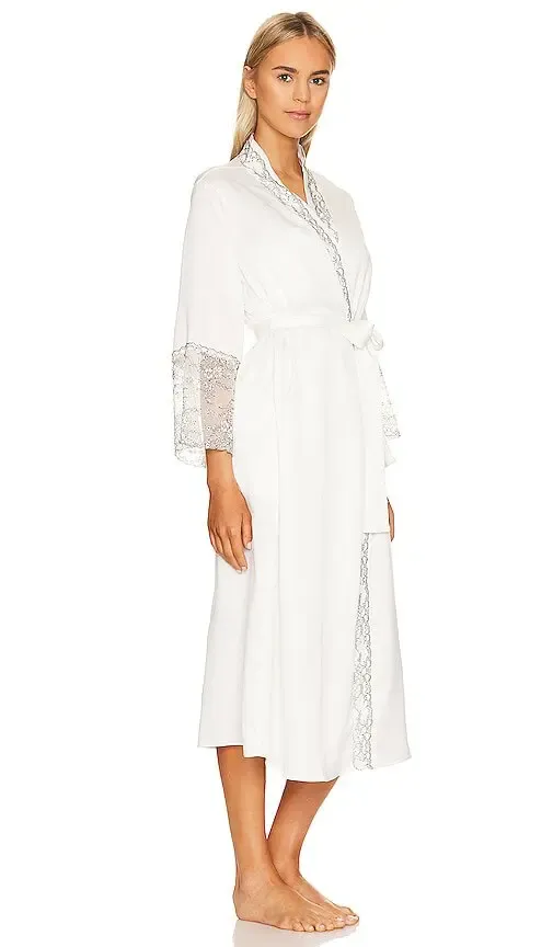 FLORA NIKROOZ Angelique Chameuse Lond Robe, Ivory