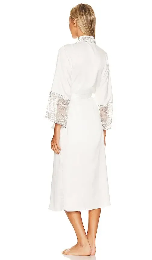 FLORA NIKROOZ Angelique Chameuse Lond Robe, Ivory