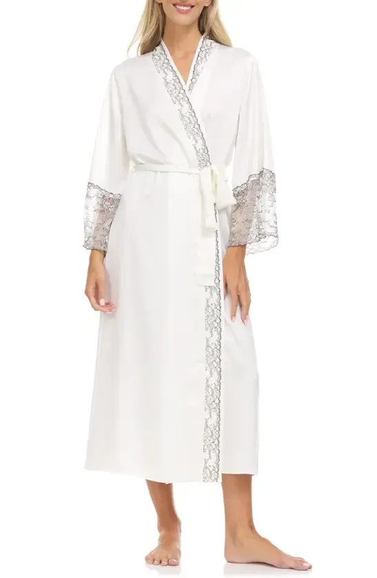 FLORA NIKROOZ Angelique Chameuse Lond Robe, Ivory