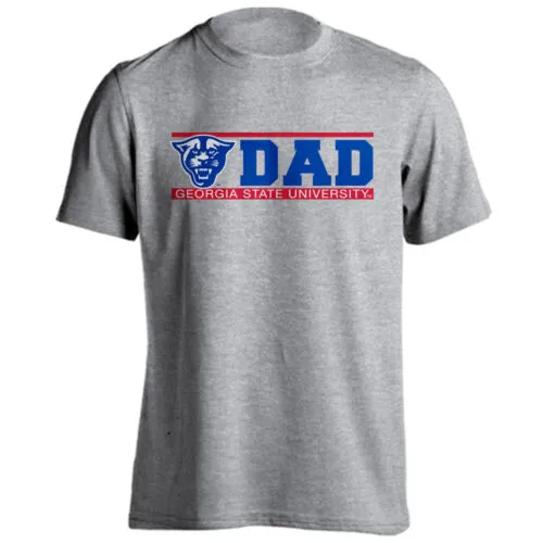 Georgia State University GSU Panthers Dad Father Bar Logo Short Sleeve T-Shirt