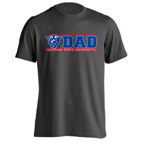Georgia State University GSU Panthers Dad Father Bar Logo Short Sleeve T-Shirt