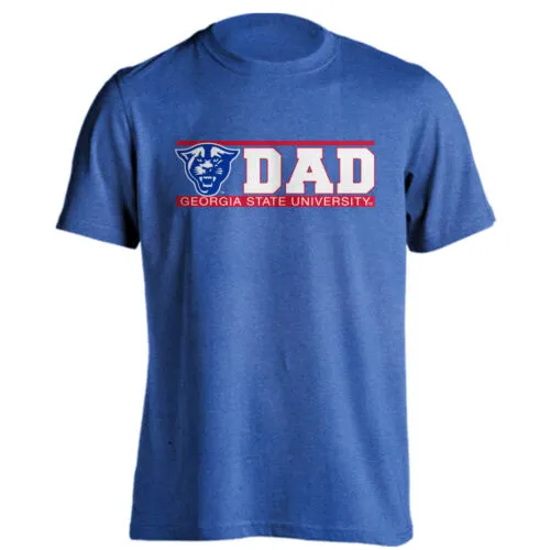 Georgia State University GSU Panthers Dad Father Bar Logo Short Sleeve T-Shirt
