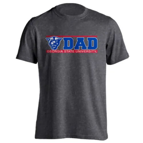 Georgia State University GSU Panthers Dad Father Bar Logo Short Sleeve T-Shirt