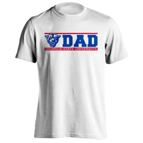 Georgia State University GSU Panthers Dad Father Bar Logo Short Sleeve T-Shirt