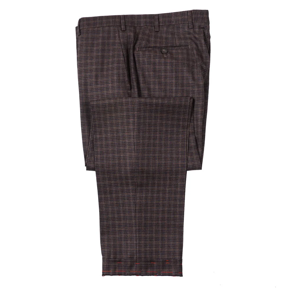 Isaia Layered Check Super 140s Wool Suit