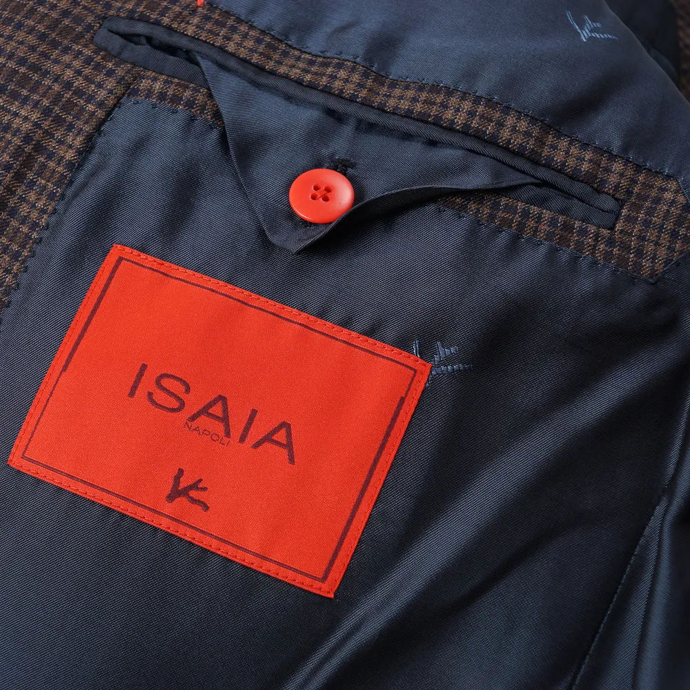 Isaia Layered Check Super 140s Wool Suit