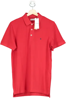 Jack & Jones Red True Red/Classic Polo Shirt UK M