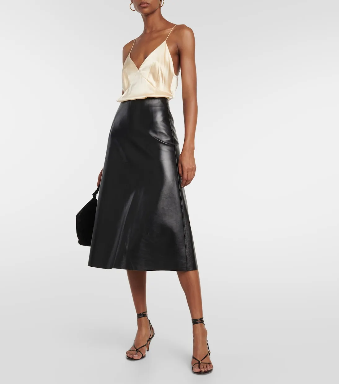 Khaite silk camisole, beige