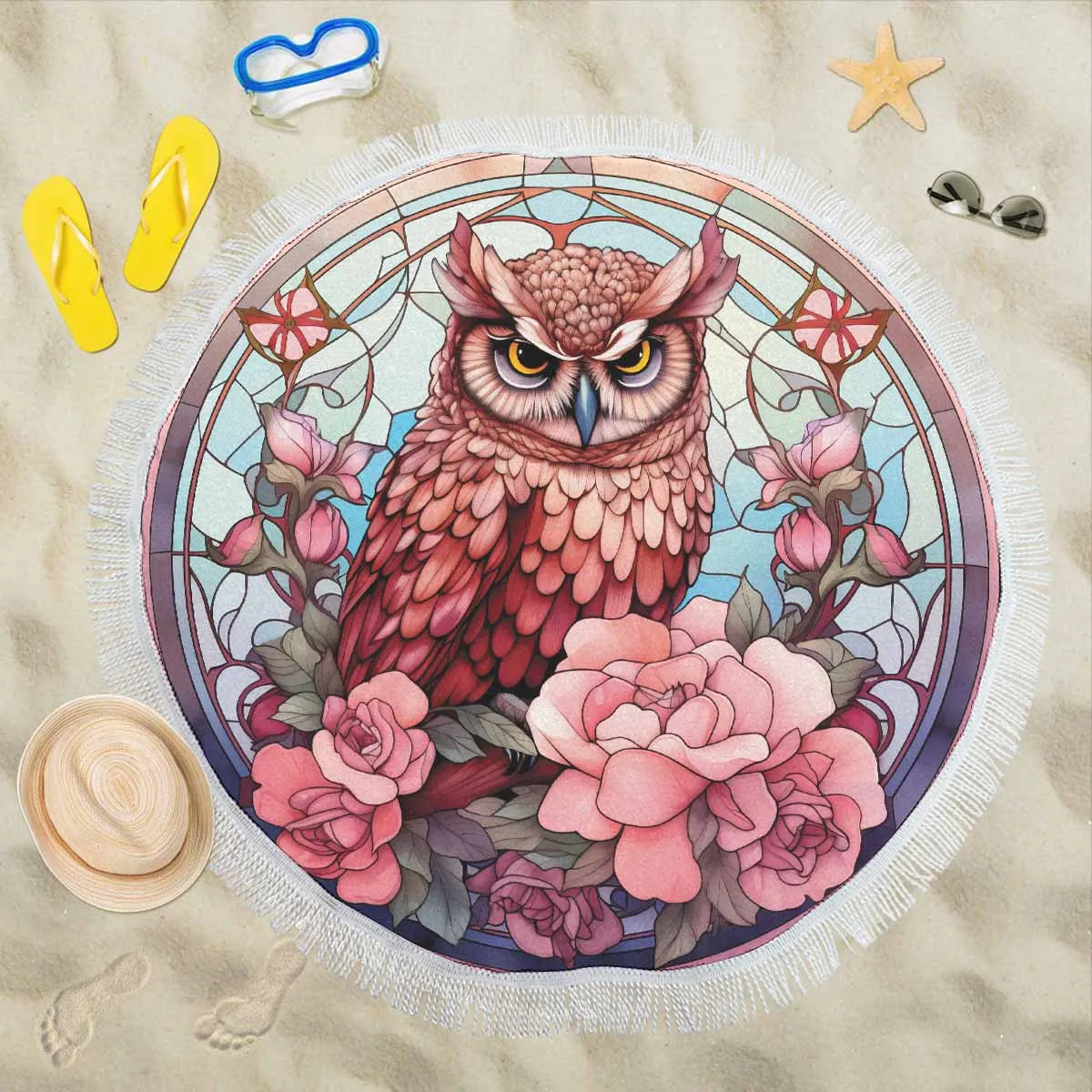 Mandalla_Awd35189  Circular Beach Shawl 59"