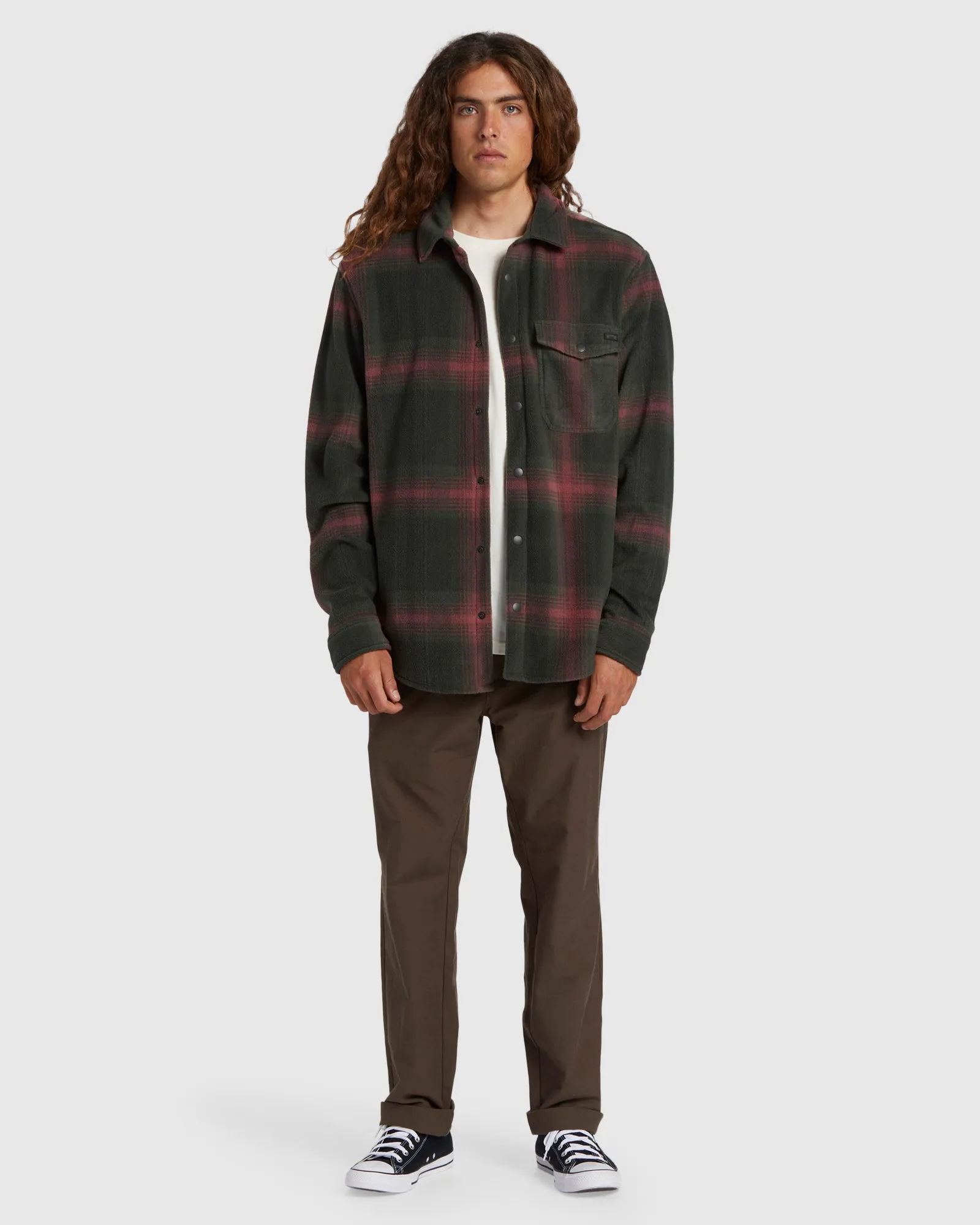 Mens A/Div Furnace Flannel Fleece Jacket