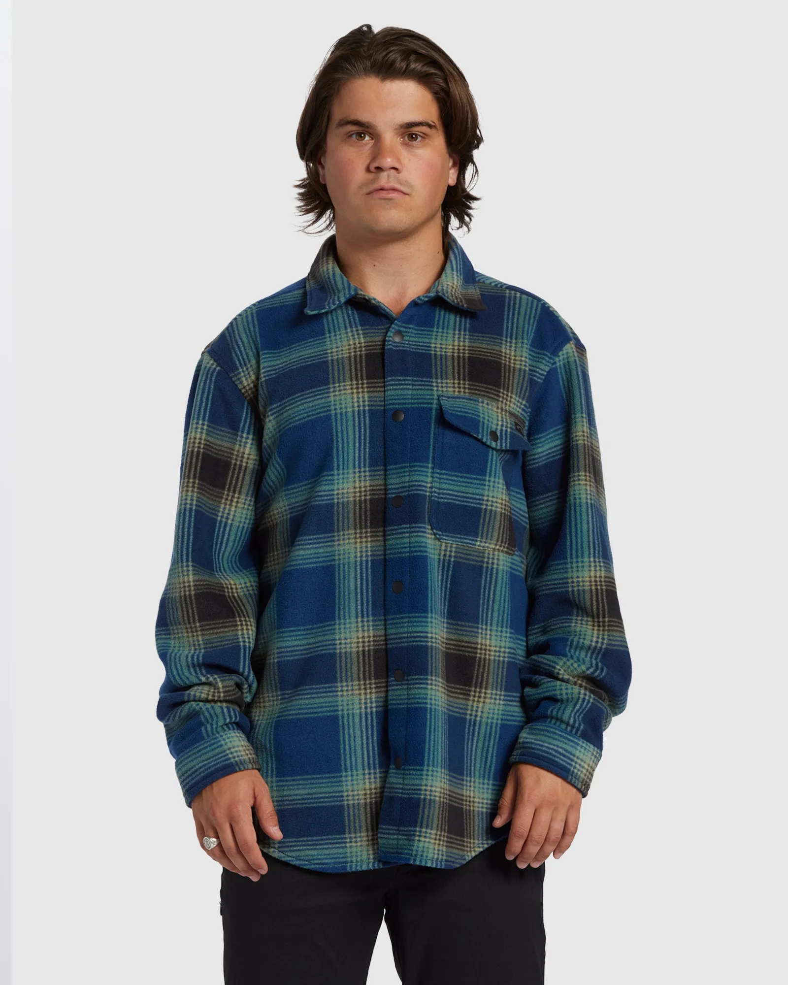 Mens A/Div Furnace Flannel Fleece Top