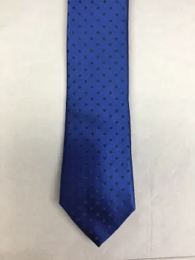 Mens Silk Tie Polka Dot Blue/Navy