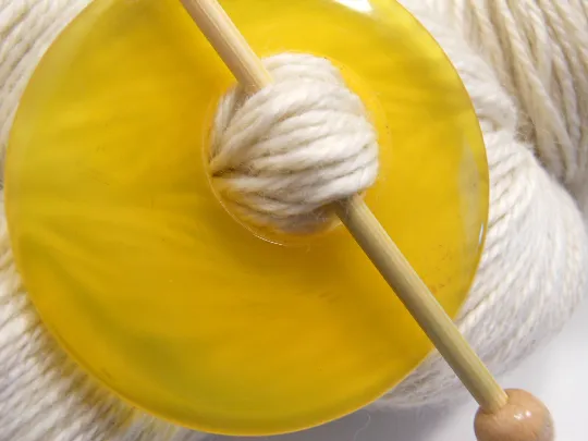 Natural Stone Shawl Pin ~ Yellow Agate #11231