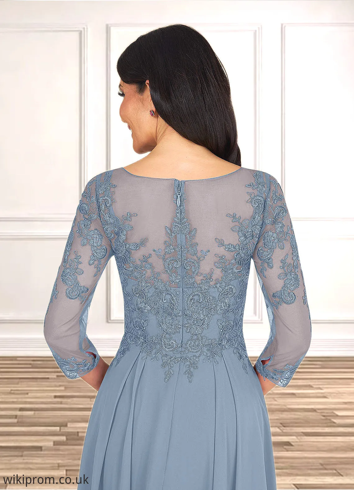 Patsy A-Line Lace Tea-Length Dress SWKP0019829