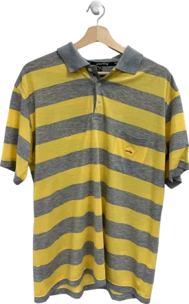 Paul & Shark Grey Yellow Stripe Polo Shirt UK XL