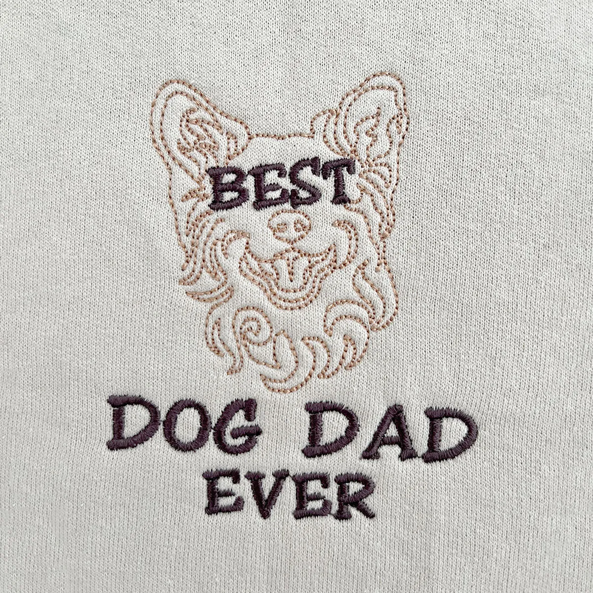 Personalized Best Corgi Dog Dad Ever Embroidered Polo Shirt, Custom Polo Shirt with Dog Name, Best Gifts For Corgi Lovers