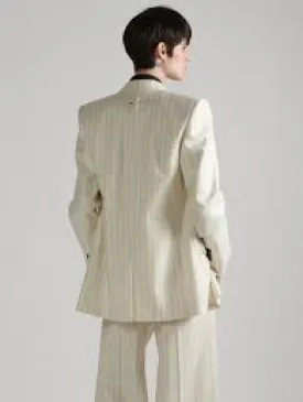 Pinstripe Suit Jacket