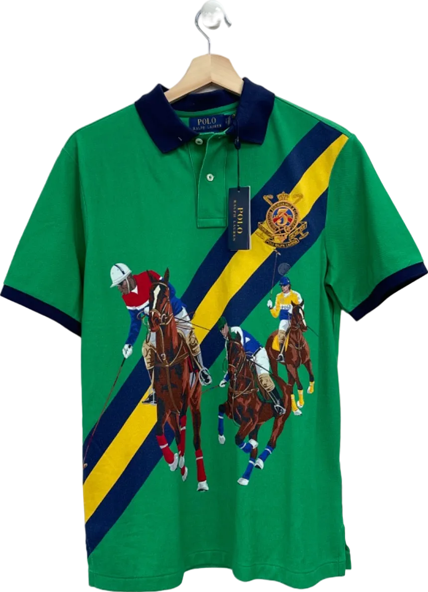 Polo Ralph Lauren Green Polo Shirt Classic Fit UK S