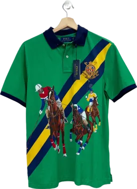 Polo Ralph Lauren Green Polo Shirt Classic Fit UK S