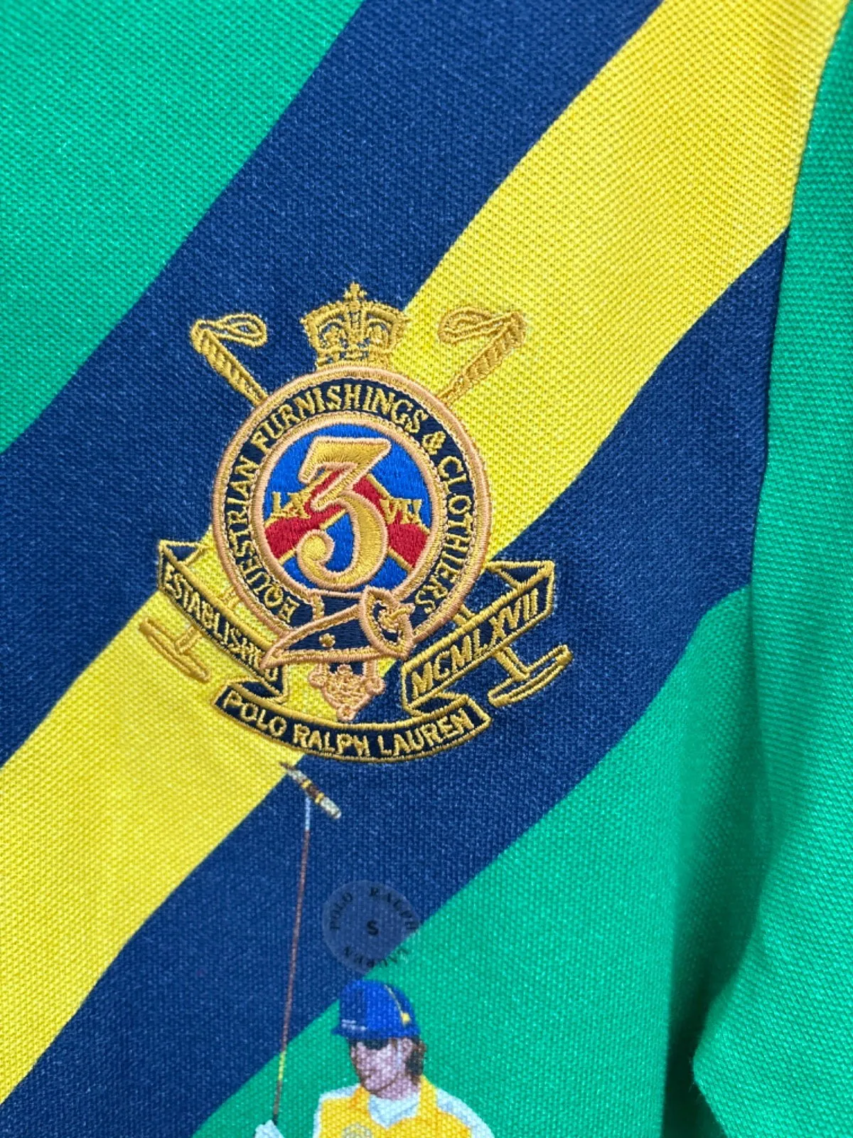 Polo Ralph Lauren Green Polo Shirt Classic Fit UK S