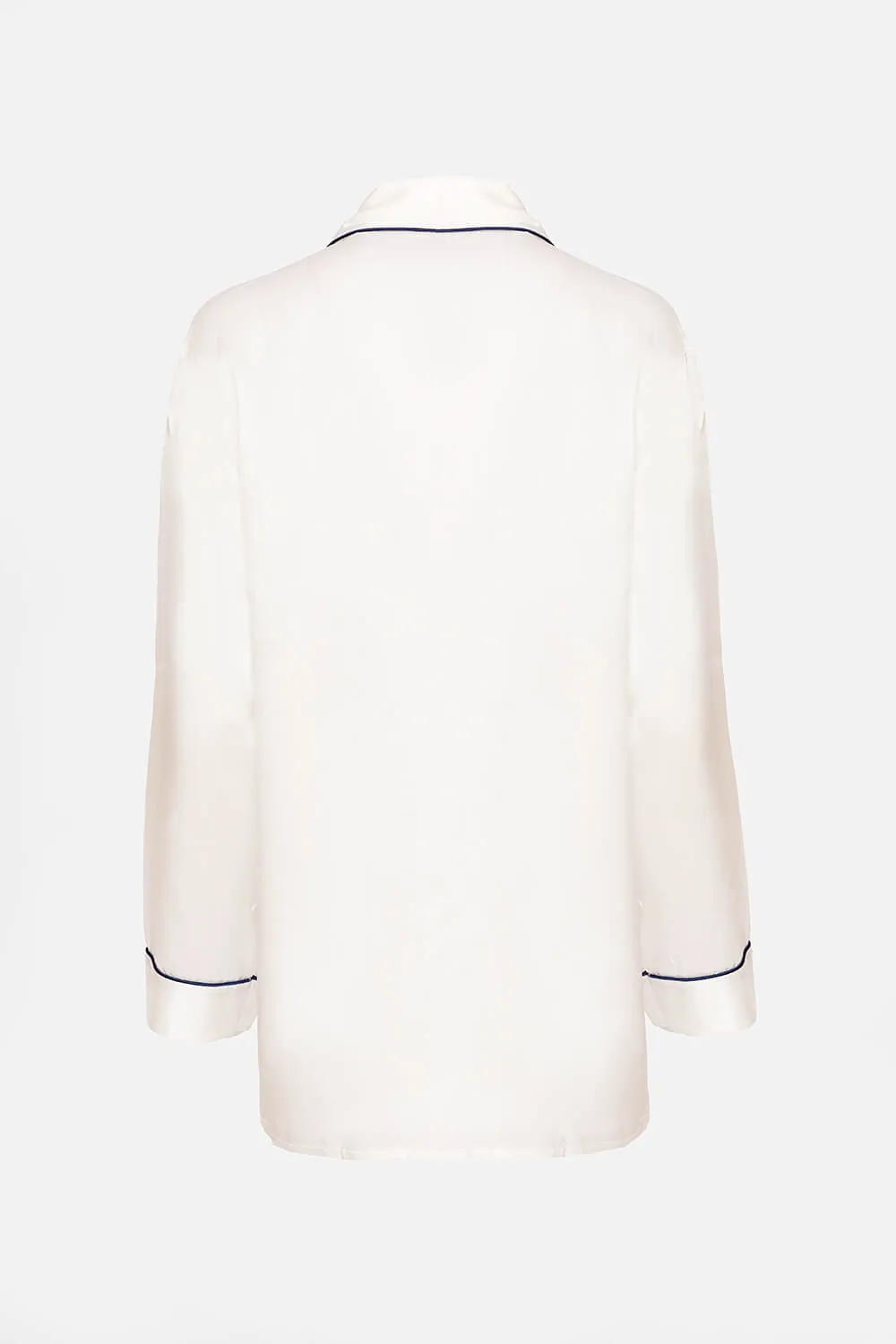 Pure Silk Piped Pyjamas (in stock, 3-day dispatch)