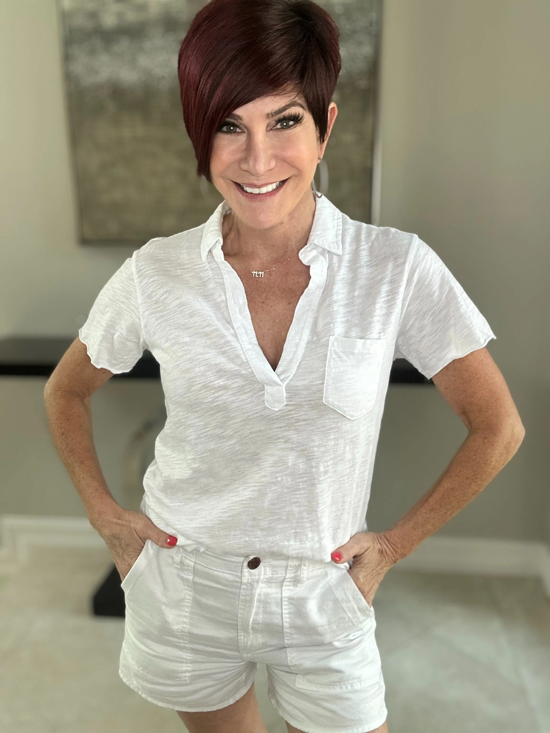 Sara S/S Polo Top
