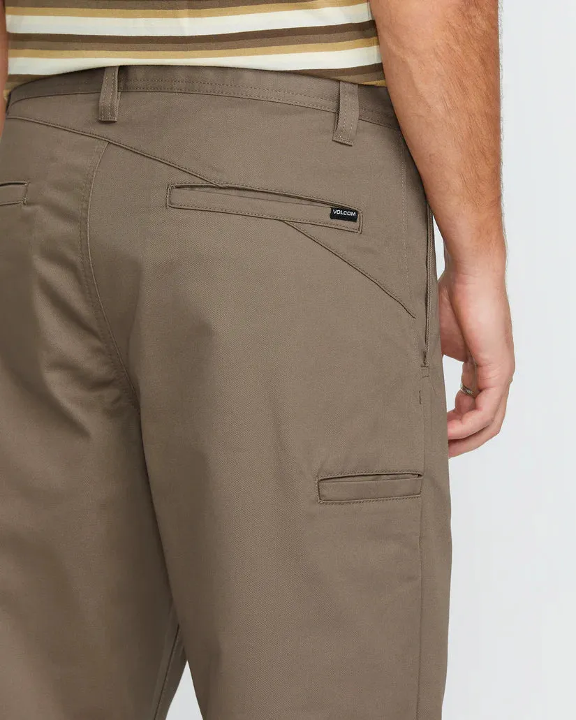 Volcom Men's Frickin Skate Chino Pants Teak A1112501_TEK