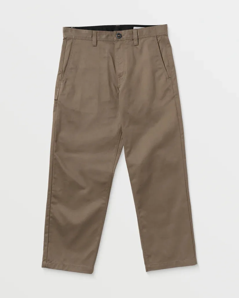 Volcom Men's Frickin Skate Chino Pants Teak A1112501_TEK
