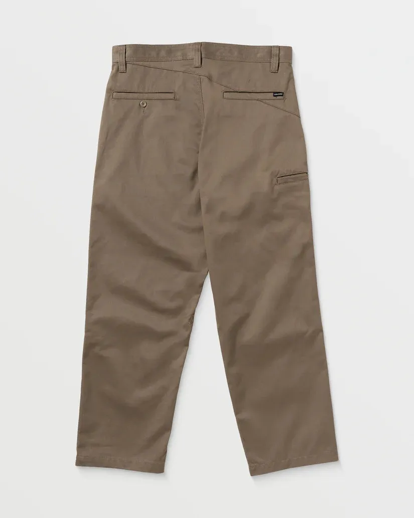Volcom Men's Frickin Skate Chino Pants Teak A1112501_TEK
