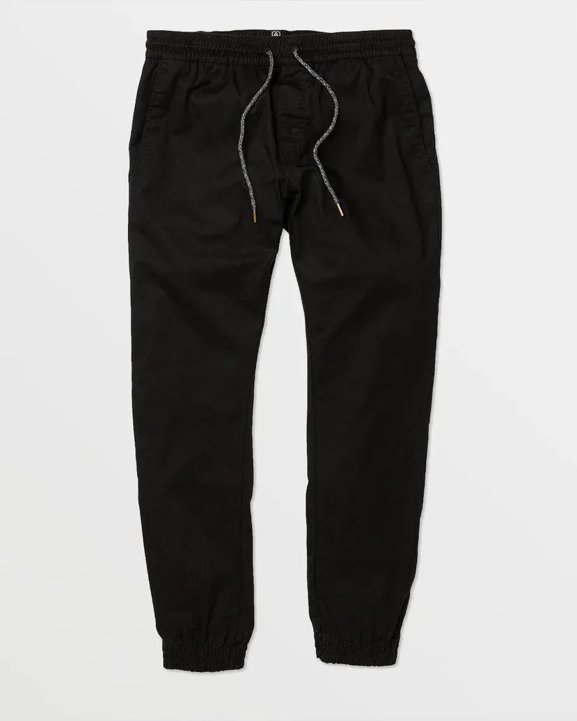 Volcom Men's Frickin Slim Joggers Pants Black A1212307_BLK