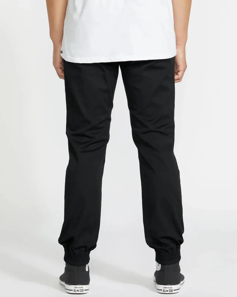 Volcom Men's Frickin Slim Joggers Pants Black A1212307_BLK