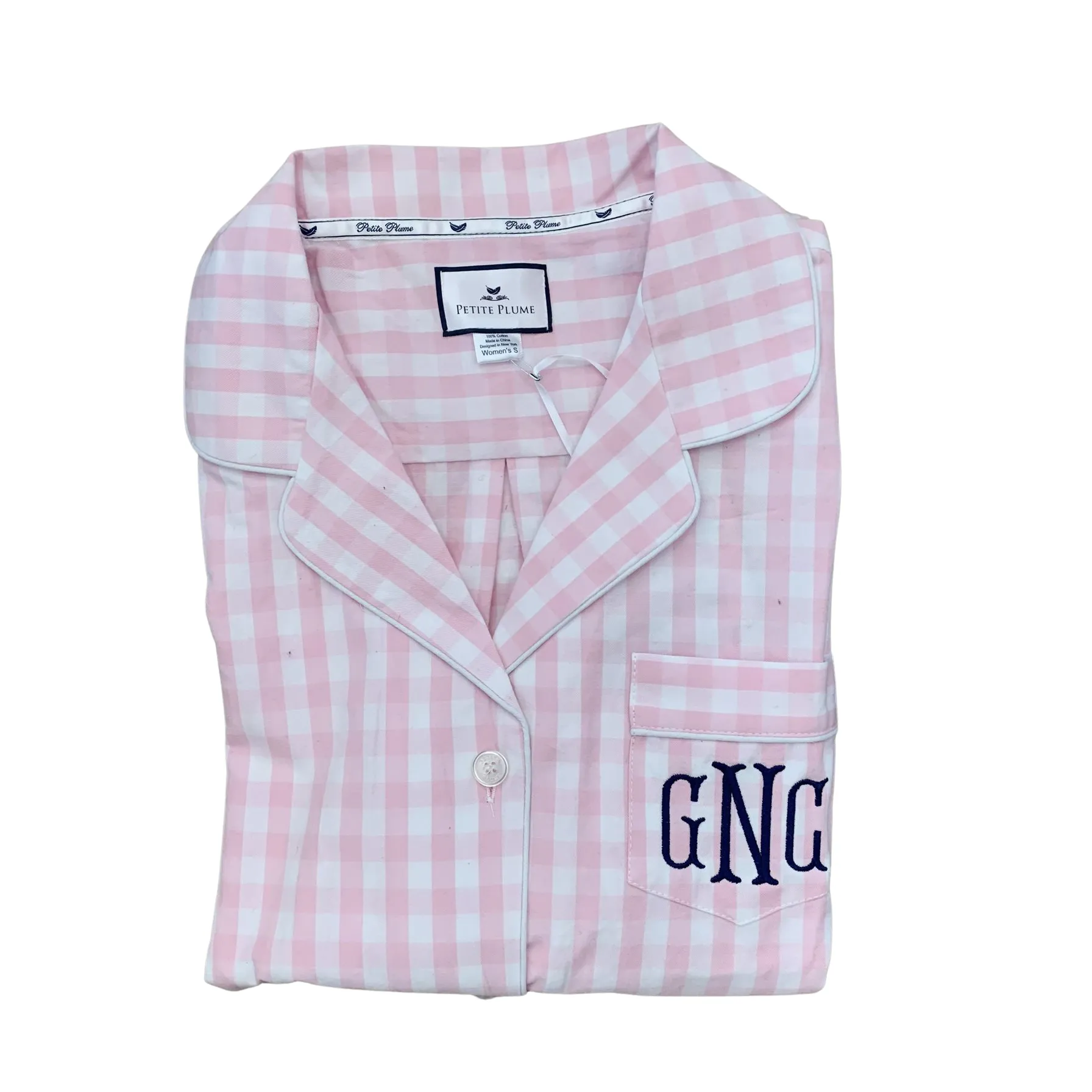 Women’s Pink Gingham Pajamas